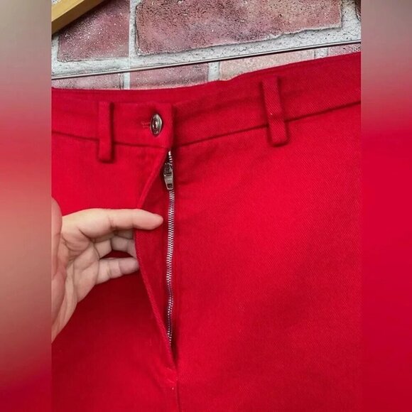 N°21  red capris jeans trousers size 26 - Picture 3 of 11